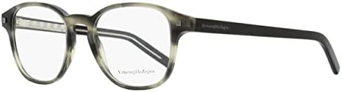 Ermenegildo Zegna Square Eyeglasses EZ5169 020 Gray Striped 52mm 5169