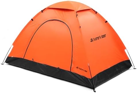Camping Tent 2 Person Tents for Camping Windproof Tents for Camping Hiking Backpacking Traveling 2 Person Tents for Camping Portable Tent with Carry Bag