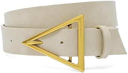 HOTWILL Belts for Women Jeans Dress Fashion Wide Waist Belt with Bronze Triangle Buckle