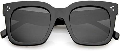 zeroUV Polarized Women Sunglasses, Square UV400 Protection Sun Glasses, Boho Large Vintage Lens, Trendy Bold Retro Classic