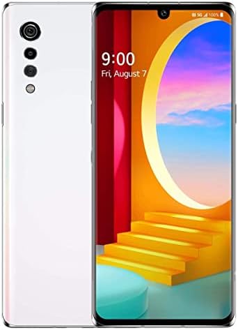 LG Velvet 5G (128GB, 6GB RAM) 6.8" OLED, Snapdragon 765, 48MP 4K Camera, US 5G/Global 4G LTE T-Mobile Unlocked (AT&T, Metro, Straight Talk, Latin) LM-G900TM (Aurora White) (Renewed)