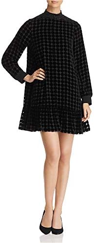 Armani Womens Velvet Dot Baby Doll Dress