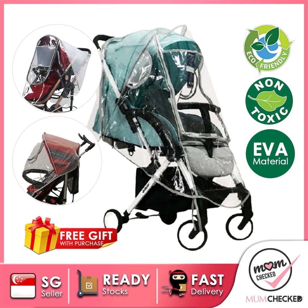 Universal Baby Stroller Cover | Rain & Sun Protection Cover | Waterproof Rain Cover | Pram Cover | Windproof Dust Shield Cover | Baby Stroller Rain Cover | Mumchecked