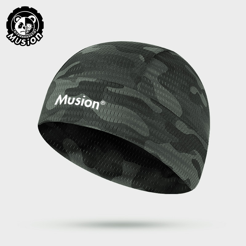 Musion Original Design Motorcycle Helmet Inner Cap Head Cover Original Design Hat Sweat absorbing High-stretch Outdoor Sports Cap