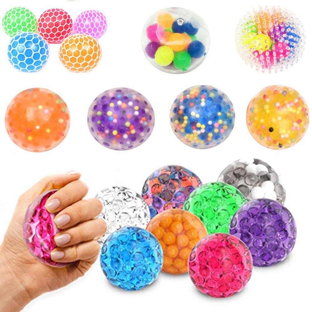 GROOVE Colorful Sensory Water Bead Kids Adults Decompression Fidget Toy Stress Relief Balls Squeeze Ball